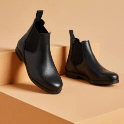 Boots équitation Enfant - 500 Noire -Maître Équestre boots equitation enfant 500 noire 4