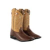 Bottes Western Enfant Modèle Square Toe Marron/cognac -Maître Équestre bottes western enfant modele square toe marroncognac
