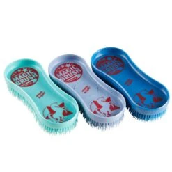 KERBL Brosses équitation MAGIC BRUSH Lot De 3 Brosses Turquoise, Mauve Et Bleu -Maître Équestre brosses equitation magic brush lot de 3 brosses turquoise mauve et bleu 2