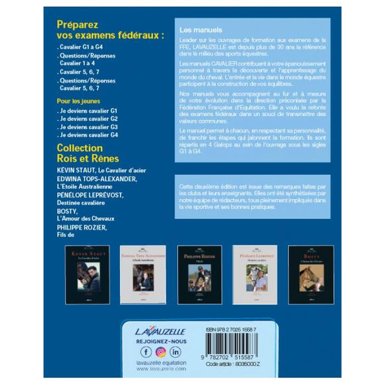 Cavalier - Manuel De Préparation Aux Examens Fédéraux Galops 1 à 4 4 Cavalier - Manuel De Préparation Aux Examens Fédéraux Galops 1 à 4 – Image 2