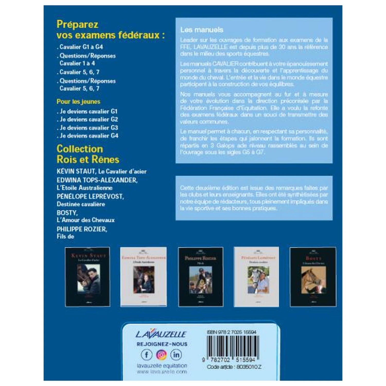 Cavalier - Manuel De Préparation Aux Examens Fédéraux Galops 5, 6 Et 7 4 Cavalier - Manuel De Préparation Aux Examens Fédéraux Galops 5, 6 Et 7 – Image 2
