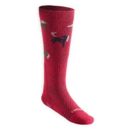 Chaussettes D'équitation Enfant SKS 500 Motifs Poneys Marine Et Rose. Lot De 2 -Maître Équestre chaussettes dequitation enfant sks 500 motifs poneys marine et rose lot de 2 5