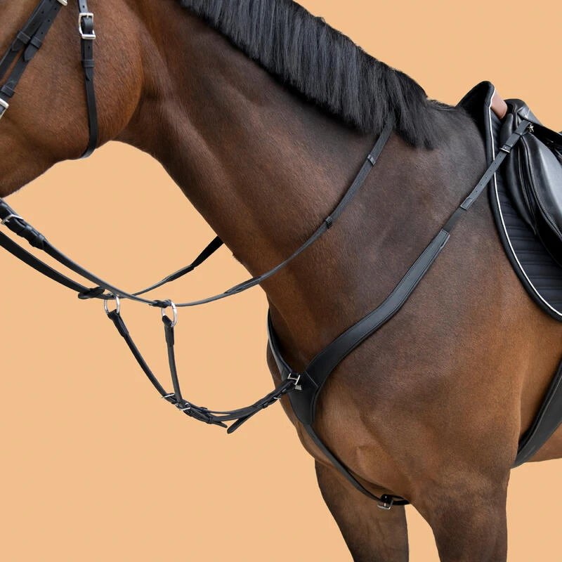 Collier De Chasse 3 Points Cheval Et Poney - Noir 4 Collier De Chasse 3 Points Cheval Et Poney - Noir – Image 2