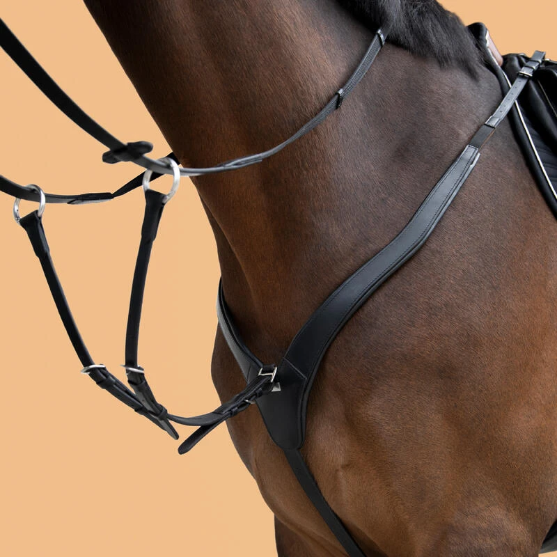 Collier De Chasse 3 Points Cheval Et Poney - Noir 5 Collier De Chasse 3 Points Cheval Et Poney - Noir – Image 3