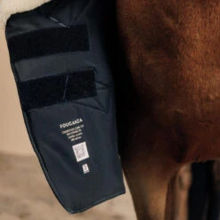 Couverture équitation écurie 300g Cheval Et Poney - Combo 300 Gris Moyen -Maître Équestre couverture equitation ecurie 300g cheval et poney combo 300 gris moyen 2