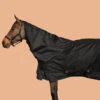 Couvre-cou équitation Imperméable Cheval - Allweather Light Noir -Maître Équestre couvre cou equitation impermeable cheval allweather light noir