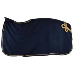 Couvre-Reins Luxe Horsegear Bleu Foncé-doré