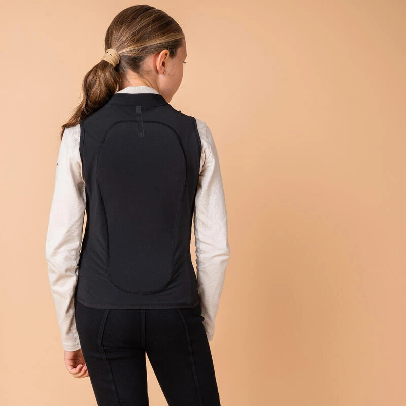 Dorsale D'équitation Souple 500 Junior Noir D3O® 4 Dorsale D'équitation Souple 500 Junior Noir D3O® – Image 2