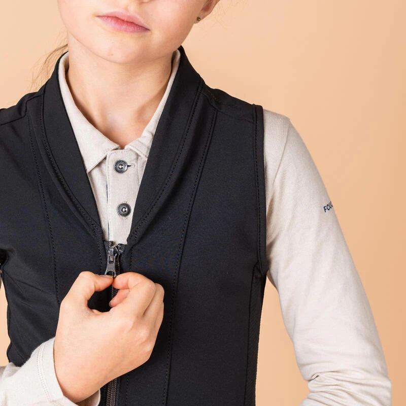 Dorsale D'équitation Souple 500 Junior Noir D3O® 5 Dorsale D'équitation Souple 500 Junior Noir D3O® – Image 3