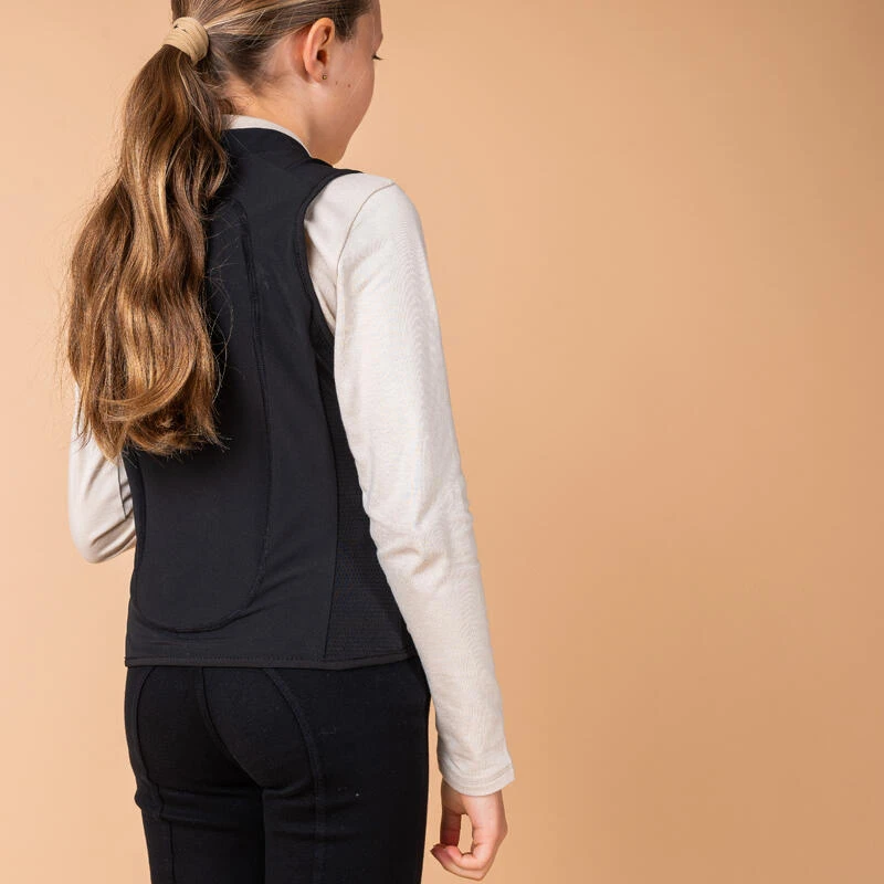 Dorsale D'équitation Souple 500 Junior Noir D3O® 9 Dorsale D'équitation Souple 500 Junior Noir D3O® – Image 7