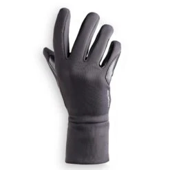 Gants Chauds D'équitation Enfant 100 WARM Gris Foncé -Maître Équestre gants chauds dequitation enfant 100 warm gris fonce 3