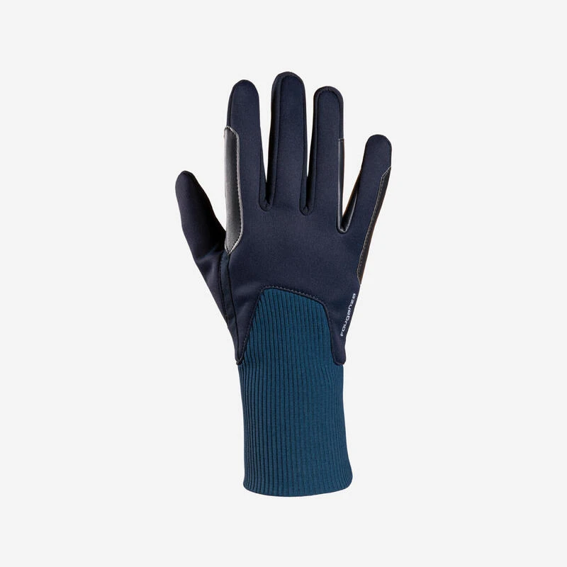 Gants Chauds D'équitation Enfant 140 WARM Marine Et Bleu Turquin 3 Gants Chauds D'équitation Enfant 140 WARM Marine Et Bleu Turquin