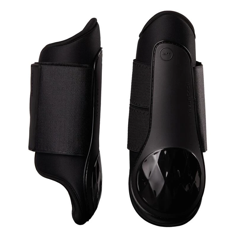 Guêtres équitation Fermées Cheval Et Poney - Poly 500 Noires X2 4 Guêtres équitation Fermées Cheval Et Poney - Poly 500 Noires X2 – Image 2