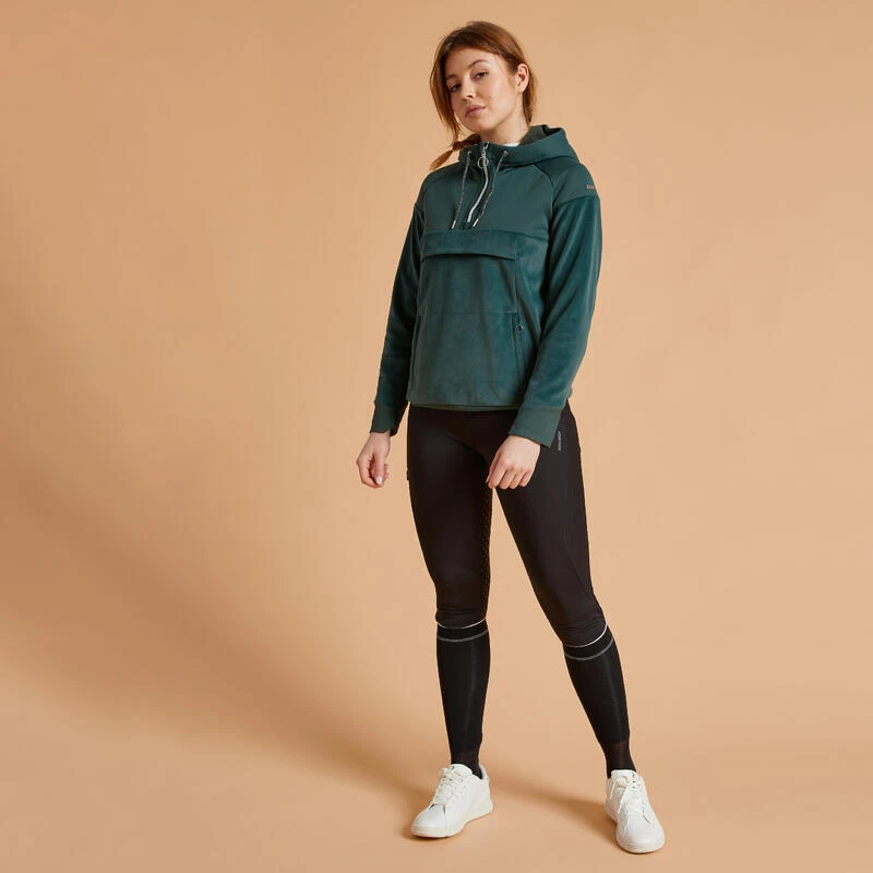 Legging équitation Chaud Full Grip Femme - 500 Noir 4 Legging équitation Chaud Full Grip Femme - 500 Noir – Image 2