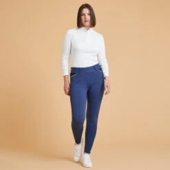 Legging équitation Jump Grip Femme - 900 Bleu Turquin 11 Legging équitation Jump Grip Femme - 900 Bleu Turquin -Maître Équestre legging equitation jump grip femme 900 bleu turquin 1