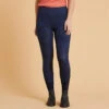 Legging équitation Léger Femme - 100 Bleu Print -Maître Équestre legging equitation leger femme 100 bleu print