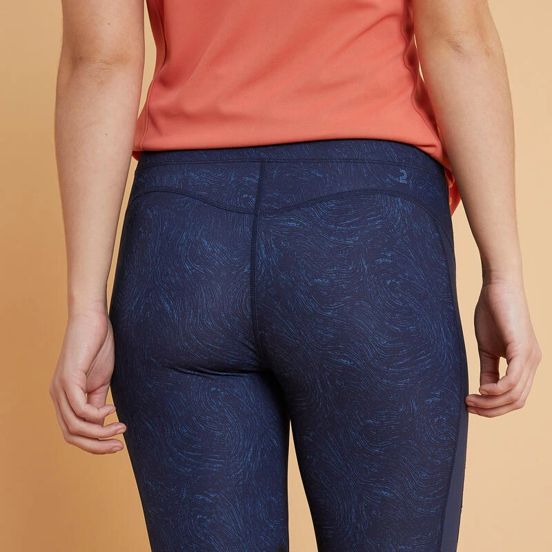 Legging équitation Léger Femme - 100 Bleu Print 5 Legging équitation Léger Femme - 100 Bleu Print – Image 3