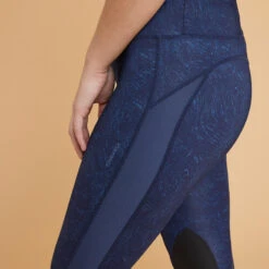 Legging équitation Léger Femme - 100 Bleu Print 14 Legging équitation Léger Femme - 100 Bleu Print -Maître Équestre legging equitation leger femme 100 bleu print 3
