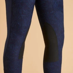 Legging équitation Léger Femme - 100 Bleu Print 16 Legging équitation Léger Femme - 100 Bleu Print -Maître Équestre legging equitation leger femme 100 bleu print 5