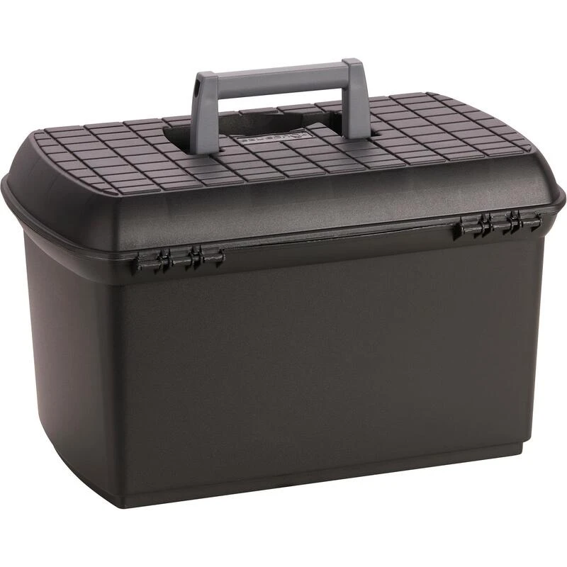 Mallette De Pansage équitation 500 Noir Et Gris 5 Mallette De Pansage équitation 500 Noir Et Gris – Image 3