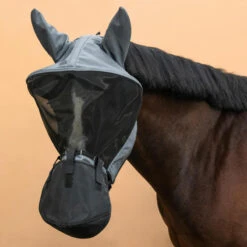Masque Anti-mouche équitation Avec Arceau Cheval Et Poney - Gris Asphalte 12 Masque Anti-mouche équitation Avec Arceau Cheval Et Poney - Gris Asphalte -Maître Équestre masque anti mouche equitation avec arceau cheval et poney gris asphalte 2