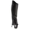 Mini-chaps En Cuir équitation Adulte 560 SOUFFLET Noir -Maître Équestre mini chaps en cuir equitation adulte 560 soufflet noir