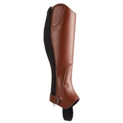 Mini-chaps équitation Adulte 500 Synthétique Marron