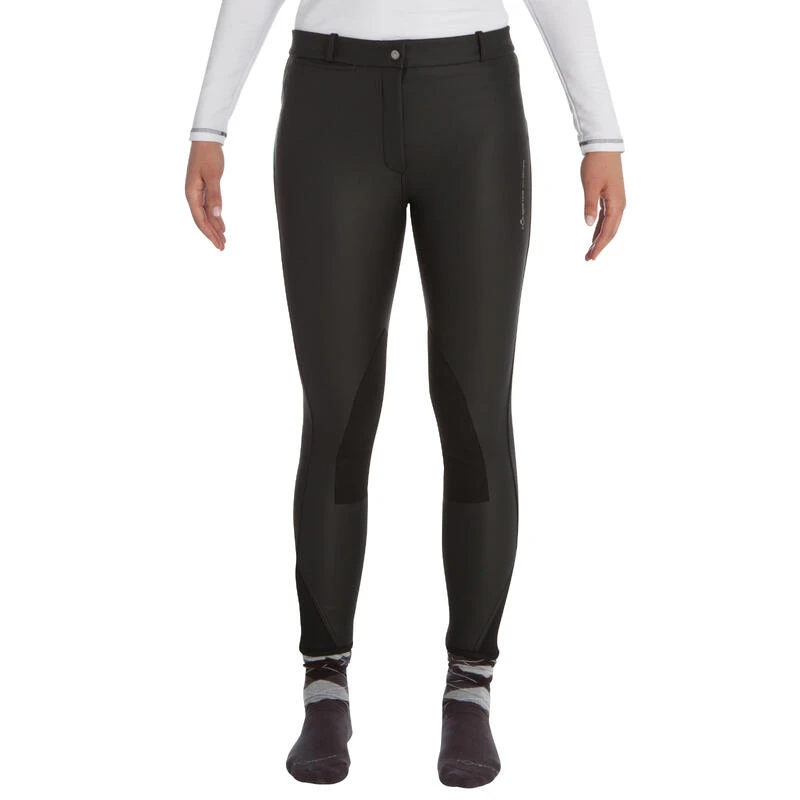 Pantalon Chaud Imperméable équitation Enfant KIPWARM Noir 4 Pantalon Chaud Imperméable équitation Enfant KIPWARM Noir – Image 2