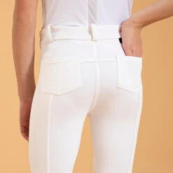 Pantalon De Concours équitation Enfant - 100 Blanc -Maître Équestre pantalon de concours equitation enfant 100 blanc 2
