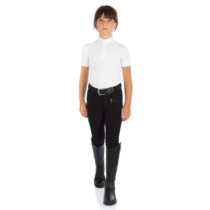 Pantalon D'équitation Enfant En Tissu Technique 3 Pantalon D'équitation Enfant En Tissu Technique
