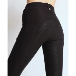 Pantalon D'équitation Highwaist 2.0 Megan Fond Silicone Montar Noir -Maître Équestre pantalon dequitation highwaist 20 megan fond silicone montar noir 4