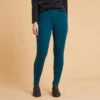 Pantalon équitation Chaud Femme - 100 Bleu Pétrole -Maître Équestre pantalon equitation chaud femme 100 bleu petrole