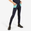 Pantalon équitation Enfant - 120 Marine Et Turquoise