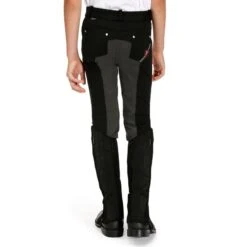 Pantalon équitation Enfant FULLSEAT Noir Et Gris 14 Pantalon équitation Enfant FULLSEAT Noir Et Gris -Maître Équestre pantalon equitation enfant fullseat noir et gris 2