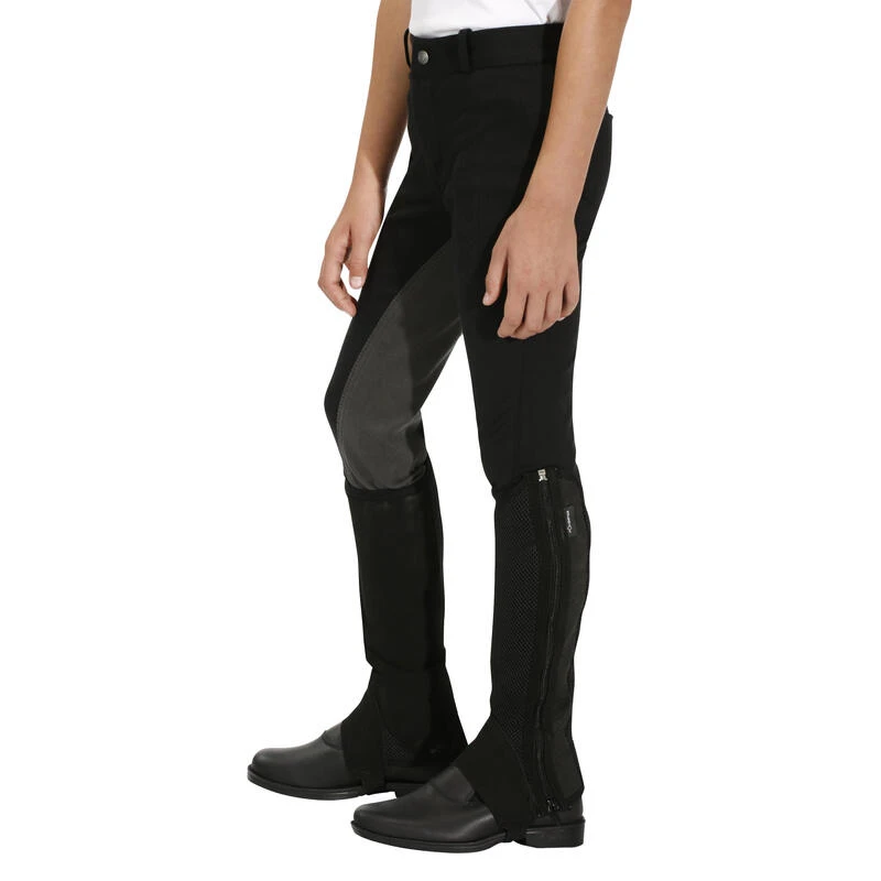 Pantalon équitation Enfant FULLSEAT Noir Et Gris 9 Pantalon équitation Enfant FULLSEAT Noir Et Gris – Image 7