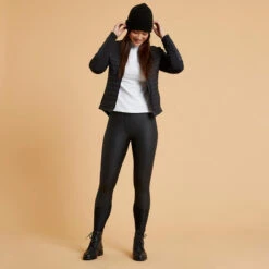 Pantalon équitation Kipwarm Chaud Et Déperlant Femme - 500 Noir -Maître Équestre pantalon equitation kipwarm chaud et deperlant femme 500 noir 2