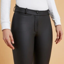 Pantalon équitation Kipwarm Chaud Et Déperlant Femme - 500 Noir -Maître Équestre pantalon equitation kipwarm chaud et deperlant femme 500 noir 3