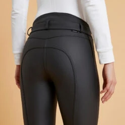 Pantalon équitation Kipwarm Chaud Et Déperlant Femme - 500 Noir -Maître Équestre pantalon equitation kipwarm chaud et deperlant femme 500 noir 5