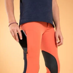 Pantalon équitation Léger Mesh Basanes Agrippantes Enfant - 500 Terracotta -Maître Équestre pantalon equitation leger mesh basanes agrippantes enfant 500 terracotta 4