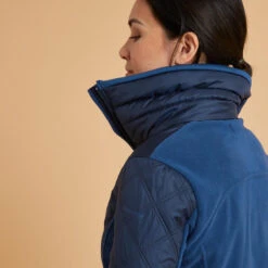 Polaire équitation Bi-matière Femme - 500 Marine -Maître Équestre polaire equitation bi matiere femme 500 marine 6