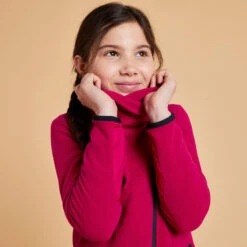 Polaire équitation Enfant - 100 Rose Cardinal -Maître Équestre polaire equitation enfant 100 rose cardinal 5