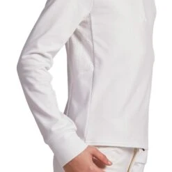 Polo De Concours équitation Manches Longues Chaud Enfant - 500 Blanc -Maître Équestre polo de concours equitation manches longues chaud enfant 500 blanc 6