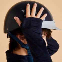 Polo D'équitation Manches Longues Chaud Enfant - 500 Marine -Maître Équestre polo dequitation manches longues chaud enfant 500 marine 6