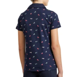 Polo équitation Manches Courtes Fille - 140 Marine -Maître Équestre polo equitation manches courtes fille 140 marine 2