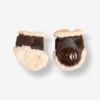 PROTEGE-BOULETS CHEVAL MOUTON SYNTHETIQUE MARRON 580 X2 -Maître Équestre protege boulets cheval mouton synthetique marron 580 x2