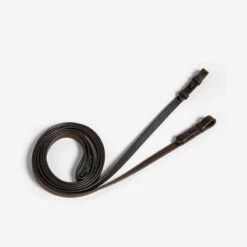 Rênes équitation Cuir Lisse - Noir