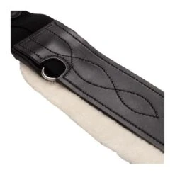 Sangle Bavette D'équitation Cuir Huilé Avec Fausse Fourrure Kavalkade Casper -Maître Équestre sangle bavette dequitation cuir huile avec fausse fourrure kavalkade casper 3