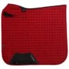 Tapis De Selle Square Suede LeMieux Rouge Moyen -Maître Équestre tapis de selle square suede lemieux rouge moyen