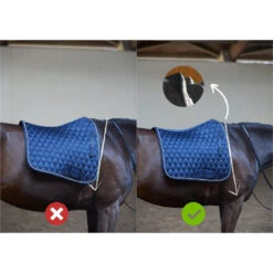 TAPIS DRESSAGE CHEVAL PETROLE SOMBRE 900 -Maître Équestre tapis dressage cheval petrole sombre 900 8