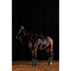 TAPIS DRESSAGE CHEVAL PETROLE SOMBRE 900 -Maître Équestre tapis dressage cheval petrole sombre 900 9